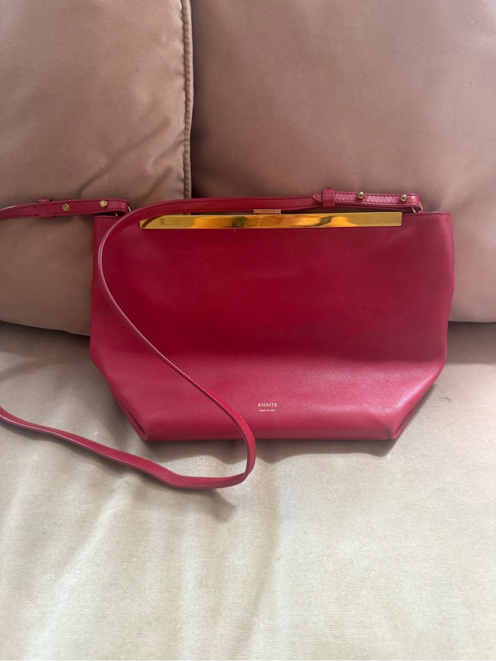Khaite Augusta Bag in Red Leather